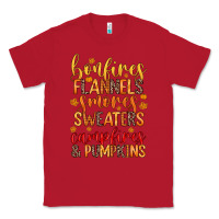 Red bonfires flannels s'mores campfires and pumpkins Classic Tee - Zillion Design Studio