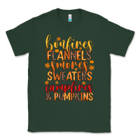 Sports Green bonfires flannels s'mores campfires and pumpkins Classic Tee - Zillion Design Studio