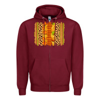 Burgundy fall brushstroke Zipper Hoodie - Zillion Design Studio