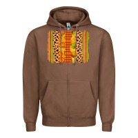 Chestnut fall brushstroke Zipper Hoodie - Zillion Design Studio