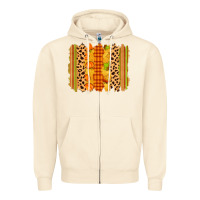 Sandshell fall brushstroke Zipper Hoodie - Zillion Design Studio