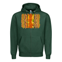 Sports Green fall brushstroke Zipper Hoodie - Zillion Design Studio