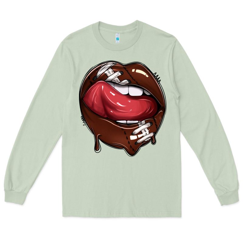 Sports Lips American Football Long Sleeve Tee by texasbilliewilder | Teevron