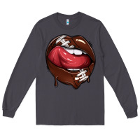 Smoke sports lips american football Long Sleeve Tee - texasbilliewilder