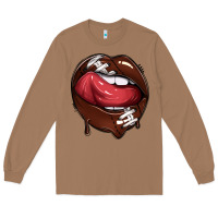Toasted Coconut sports lips american football Long Sleeve Tee - texasbilliewilder