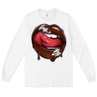 White sports lips american football Long Sleeve Tee - texasbilliewilder