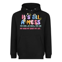 Black its all a mess Heavyweight Hoodie - JahusDesignShop