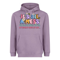 Lavender its all a mess Heavyweight Hoodie - JahusDesignShop
