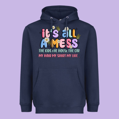 Its All A Mess Heavyweight Hoodie Designed By Jahusdesignshop