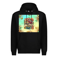 Black country cassette tapes Premium Hoodie - MaliasSmallBusiness