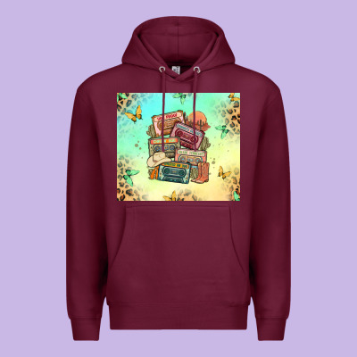 Country Cassette Tapes Premium Hoodie Designed By Maliassmallbusiness
