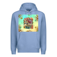 Colony Blue country cassette tapes Premium Hoodie - MaliasSmallBusiness