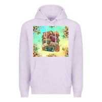 Lilac country cassette tapes Premium Hoodie - MaliasSmallBusiness