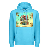 Ocean Blue country cassette tapes Premium Hoodie - MaliasSmallBusiness