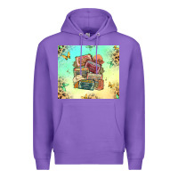 Purple country cassette tapes Premium Hoodie - MaliasSmallBusiness