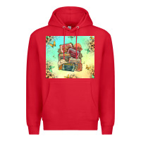 Red country cassette tapes Premium Hoodie - MaliasSmallBusiness