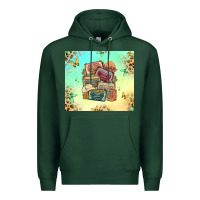 Sports Green country cassette tapes Premium Hoodie - MaliasSmallBusiness