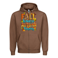 Chestnut fall breeze autumn leaves Zipper Hoodie - Zillion Design Studio