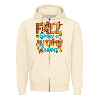 Sandshell fall breeze autumn leaves Zipper Hoodie - Zillion Design Studio