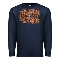 Navy Old Western Leopard Frame Premium Sweatshirt - Bettercallsaul
