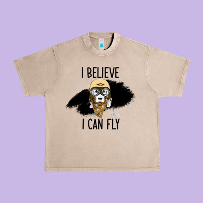 I Beleive I Can Fly, Dog, Urban Heavy Tee Designed By Bettercallsaul