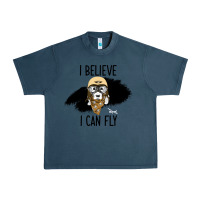 Midnight Navy I Beleive I Can Fly, Dog, Urban Heavy Tee - Bettercallsaul