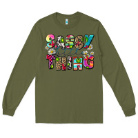 Army Green sassy little thing Long Sleeve Tee - Zillion Design Studio