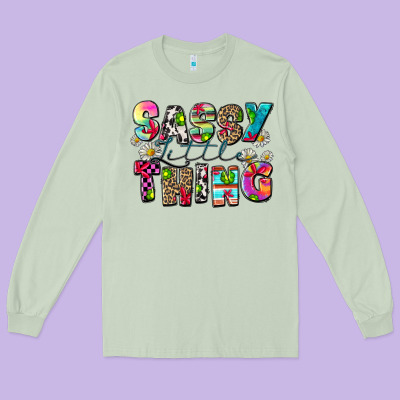 Sassy Little Thing Long Sleeve Tee Designed By Zillion Design Studio