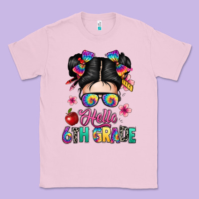 Hello Sixth Grade Kid Classic Tee Designed By Texasbilliewilder