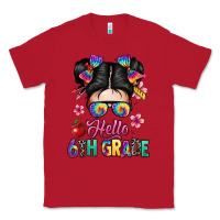 Red hello sixth grade kid Classic Tee - texasbilliewilder