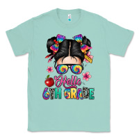 Seafoam hello sixth grade kid Classic Tee - texasbilliewilder