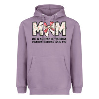 Lavender mom she is clothed in gratitude counting blessings Heavyweight Hoodie - JahusDesignShop