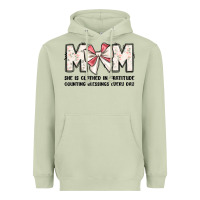 Matcha mom she is clothed in gratitude counting blessings Heavyweight Hoodie - JahusDesignShop