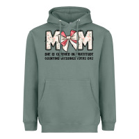 Sage mom she is clothed in gratitude counting blessings Heavyweight Hoodie - JahusDesignShop