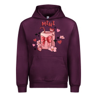 Mauve Wine mini coffee cups Urban Hoodie - MaliasSmallBusiness