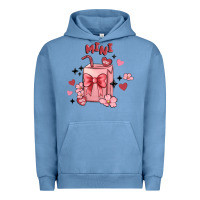 Pigment Pebble Blue mini coffee cups Urban Hoodie - MaliasSmallBusiness