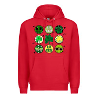 Red st patrick's day Premium Hoodie - MaliasSmallBusiness