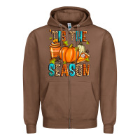 Chestnut 'tis the season fall Zipper Hoodie - Zillion Design Studio