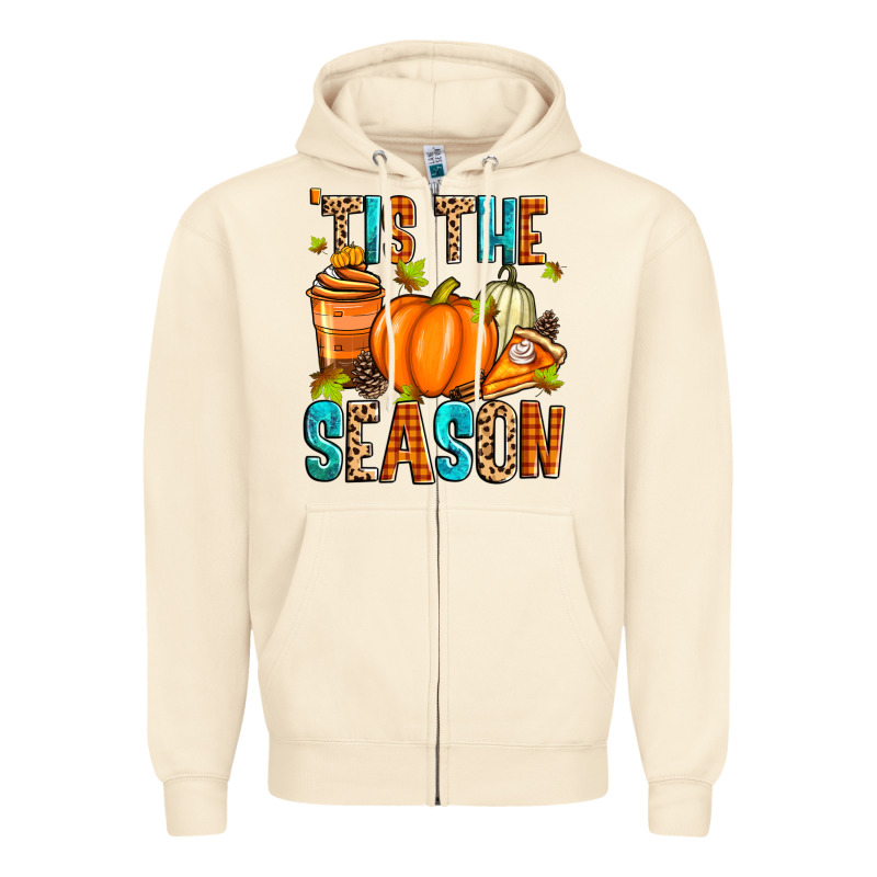'tis The Season Fall Zipper Hoodie by Zillion Design Studio | Teevron