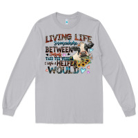 Moon Dust living life somewhere between jesus take the wheel Long Sleeve Tee - Zillion Design Studio