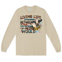 Mushroom living life somewhere between jesus take the wheel Long Sleeve Tee - Zillion Design Studio