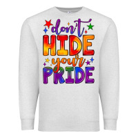 Oatmeal Heather don't hide your pride Premium Sweatshirt - JahusDesignShop