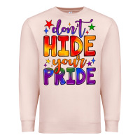 Pale Pink don't hide your pride Premium Sweatshirt - JahusDesignShop