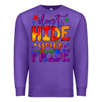 Purple don't hide your pride Premium Sweatshirt - JahusDesignShop