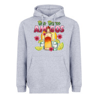 Heather Grey the three amigos Heavyweight Hoodie - JahusDesignShop