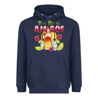 Navy the three amigos Heavyweight Hoodie - JahusDesignShop