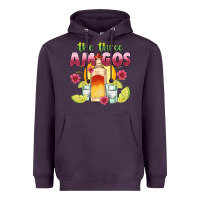 Plum the three amigos Heavyweight Hoodie - JahusDesignShop