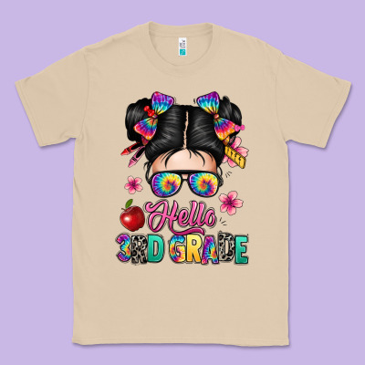 Hello Third Grade Kid Classic Tee Designed By Texasbilliewilder
