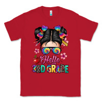 Red hello third grade kid Classic Tee - texasbilliewilder