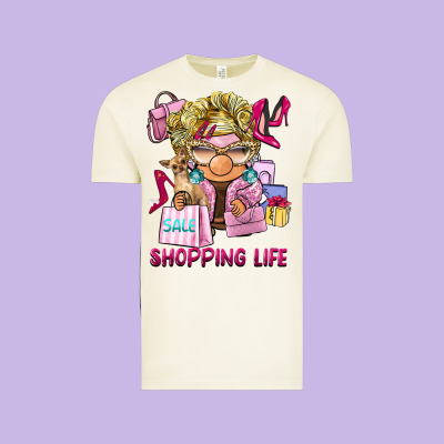 Shopping Life  Gnome Vintage Tee Designed By Barkaloodesign